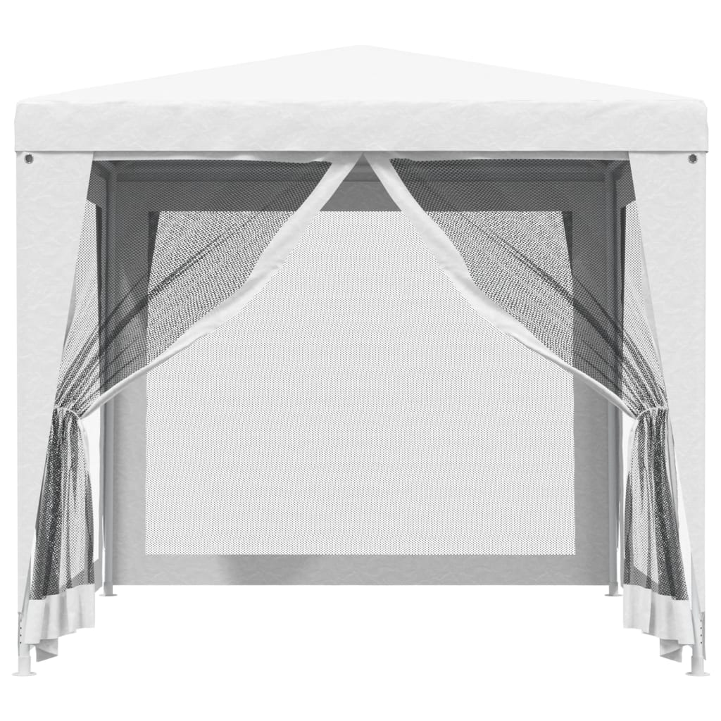 Tente de fête Vidaxx avec 4 parois latérales grillagées 2,5x2,5 m blanc