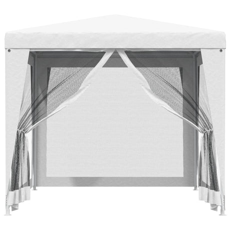 Tente de fête Vidaxx avec 4 parois latérales grillagées 2,5x2,5 m blanc