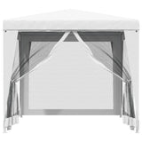 Tenda da festa Vidaxl con pareti laterali a 4 mesh 2,5x2,5 m bianche