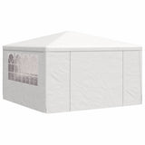 Tente de fête vidaxl avec murs latéraux professionnels 90 g m² 4x4 m blanc
