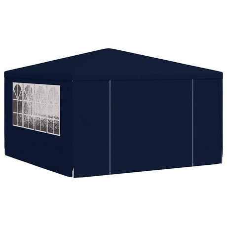 Tente de fête vidaxl avec murs latéraux professionnels 90 g m² 4x4 m bleu