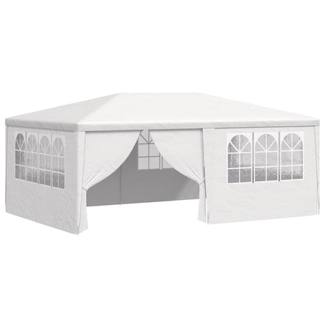 Tente de fête vidaxl avec murs latéraux professionnels 90 g m² 4x6 m blanc
