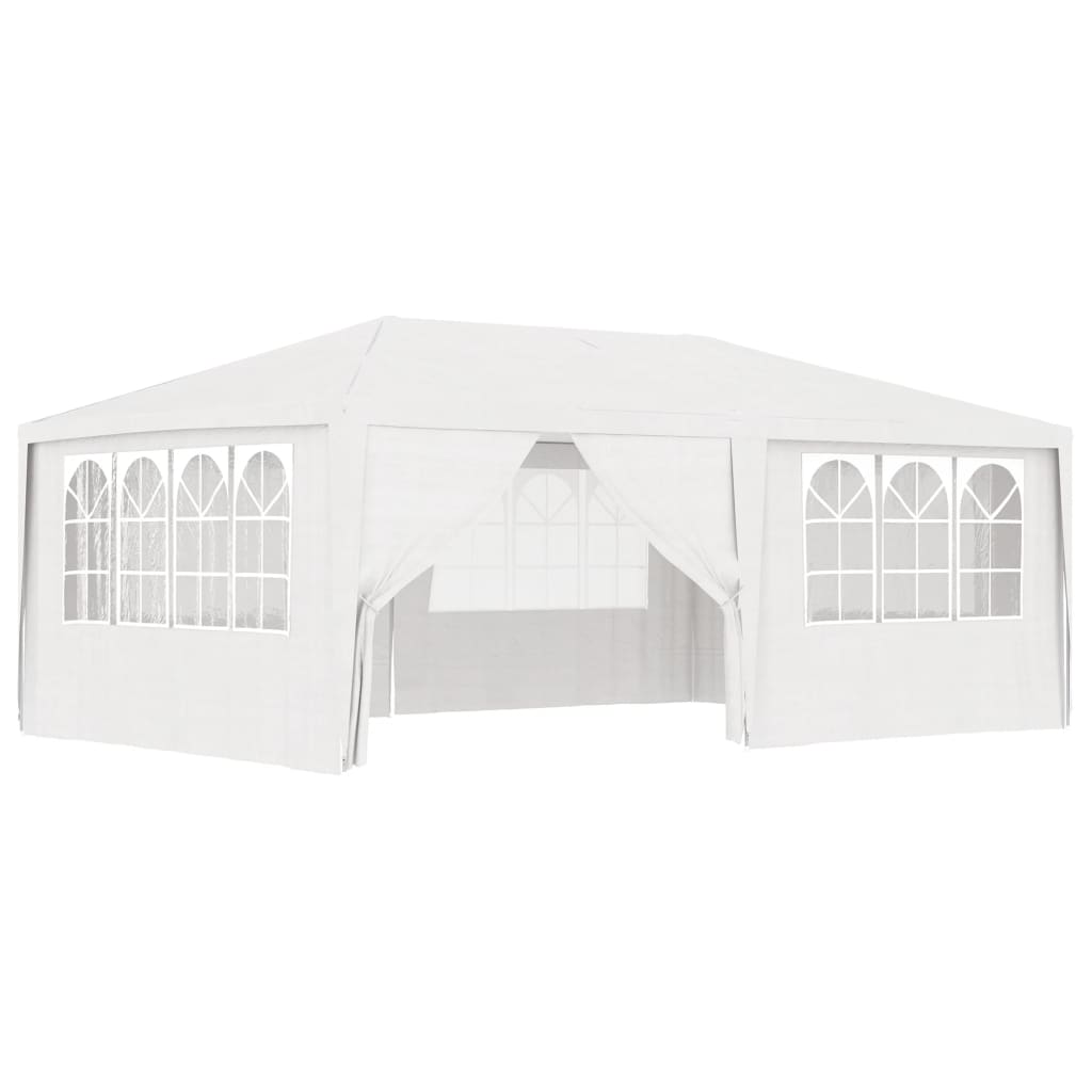 Vidaxl Party Tent med sidevegg profesjonell 90 g m² 4x6 m hvit