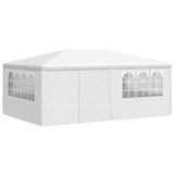Tente de fête vidaxl avec murs latéraux professionnels 90 g m² 4x6 m blanc