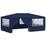 Tente de fête vidaxl avec murs latéraux professionnels 90 g m² 4x6 m bleu