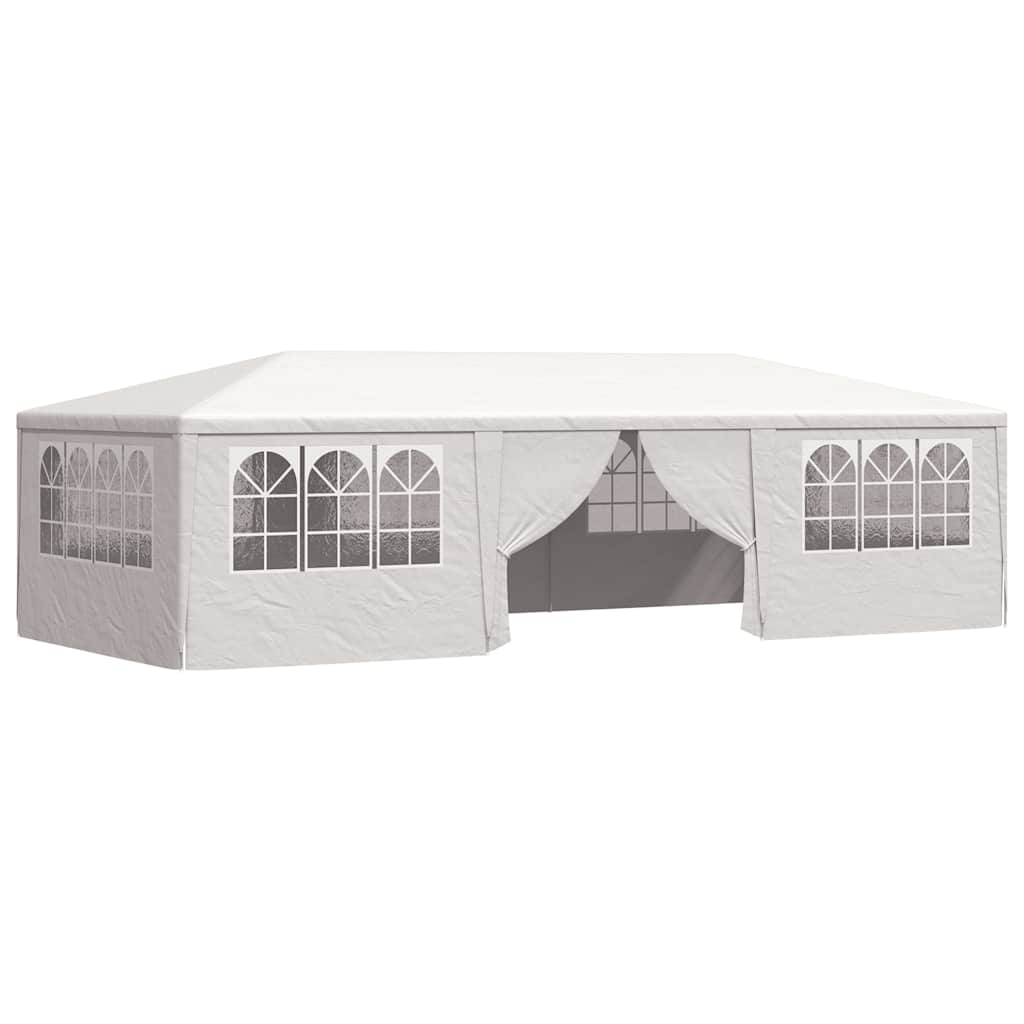 Tente de fête vidaxl avec murs latéraux professionnels 90 g m² 4x9 m blanc