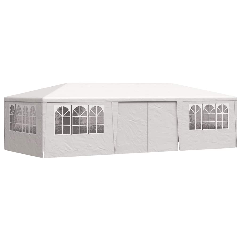 Tente de fête vidaxl avec murs latéraux professionnels 90 g m² 4x9 m blanc