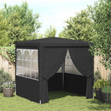 Tente de fête Vidaxl avec murs latéraux professionnels 90 g m² 2x2 m anthracite