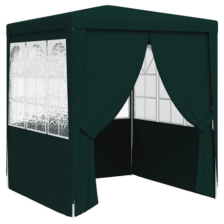 Tente de fête Vidaxl avec murs latéraux professionnels 90 g m² 2,5x2,5 m vert