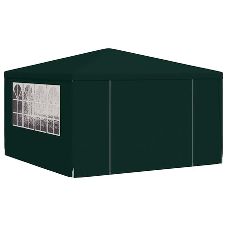 Tente de fête Vidaxl avec murs latéraux professionnels 90 g m² 4x4 m vert
