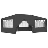 Tente de fête Vidaxl avec murs latéraux professionnels 90 g m² 4x6 m anthracite