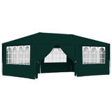 Tienda de fiesta Vidaxl con paredes laterales Professional 90 g m² 4x6 m verde