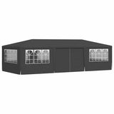 Tente de fête Vidaxl avec murs latéraux professionnels 90 g m² 4x9 m anthracite
