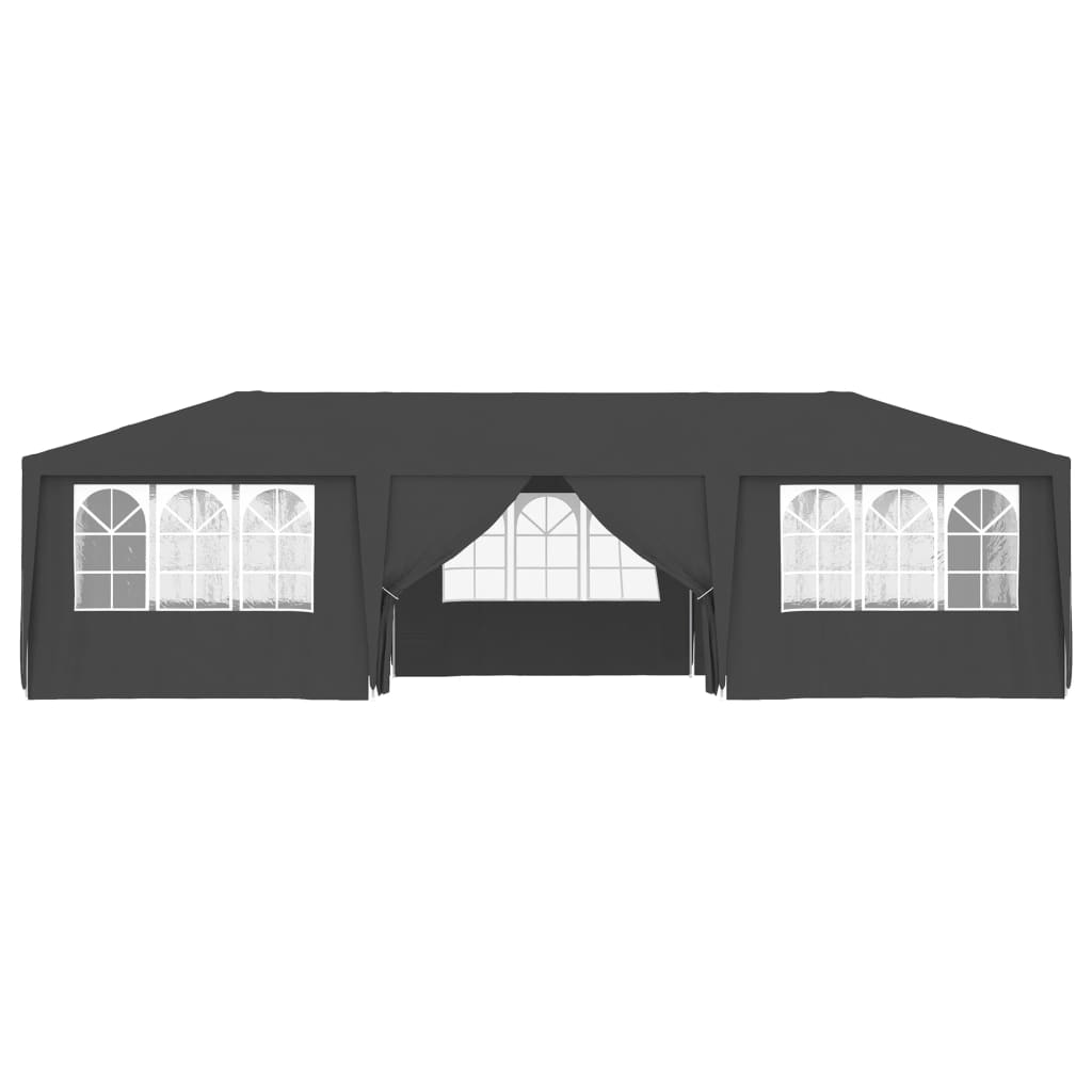 Tente de fête Vidaxl avec murs latéraux professionnels 90 g m² 4x9 m anthracite