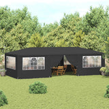 Tente de fête Vidaxl avec murs latéraux professionnels 90 g m² 4x9 m anthracite