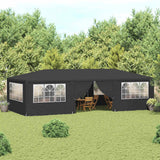 Tente de fête Vidaxl avec murs latéraux professionnels 90 g m² 4x9 m anthracite