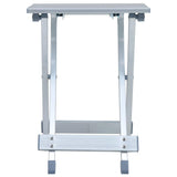Tabouret de camping vidaxl 28x26x39 cm en aluminium