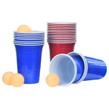 Vidaxl Bier -pong Dëscher Set 0.5 l Plastik