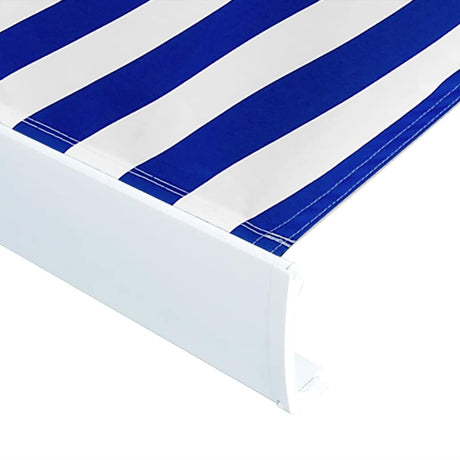 Toile de store Vidaxx 450x300 cm toile bleu et blanc