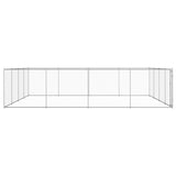 VidaXL Hondenkennel voor buiten 760x760x185 cm gegalvaniseerd staal