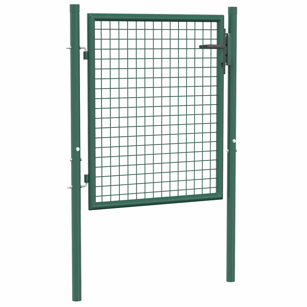 Vidaxl poort 100x75 cm staal groen