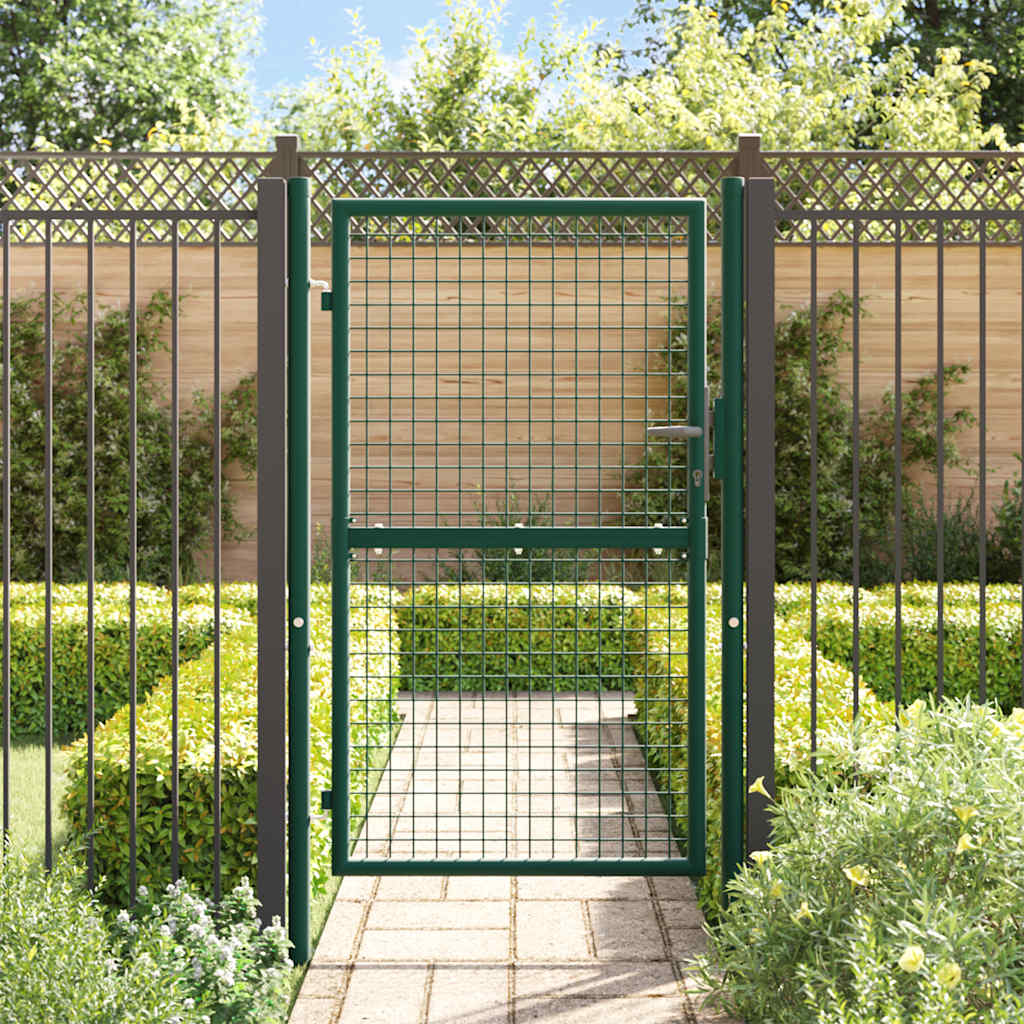 Vidaxl Port 100x150 cm en acier vert