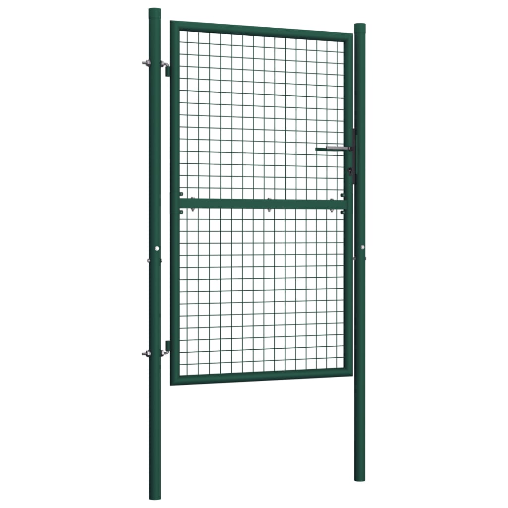 VidaXL Poort 100x200 cm staal groen