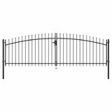 Vidaxl Hek Port Double Porte avec Spears Top 400x175 cm