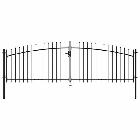 Vidaxl Hek Port Double Porte avec Spears Top 400x175 cm