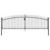 Vidaxl Hek Port Double Porte avec Spears Top 400x200 cm