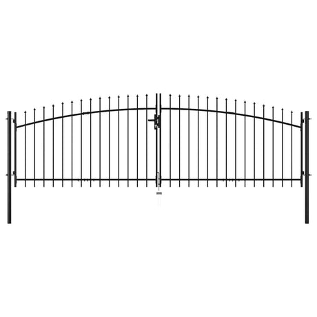 Vidaxl Hek Port Double Porte avec Spears Top 400x200 cm