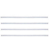 Vidaxl Mur à pointes 4 pcs 1 m en acier galvanisé