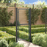 Vidaxl Gaaspoort 100x250 cm Gray en acier galvanisé