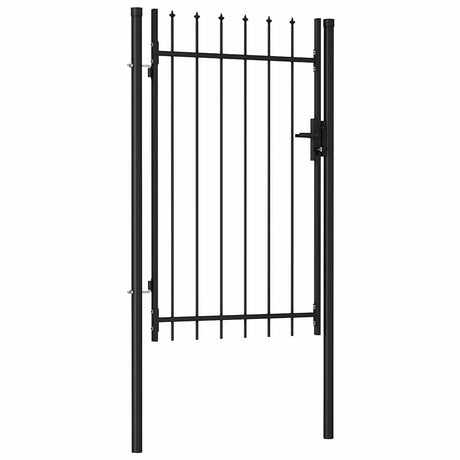 Port vidaxl avec dessus pointu seulement 1x1,5 m en noir en noir