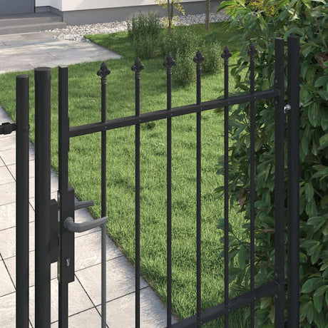 Port vidaxl avec dessus pointu seulement 1x1,5 m en noir en noir