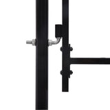Port vidaxl avec dessus pointu seulement 1x1,5 m en noir en noir