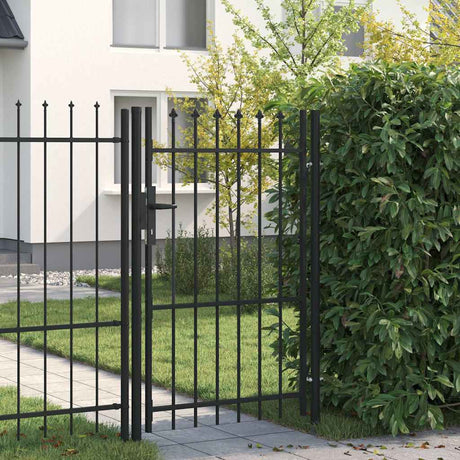 Port vidaxl avec dessus pointu seulement 1x1,5 m en noir en noir