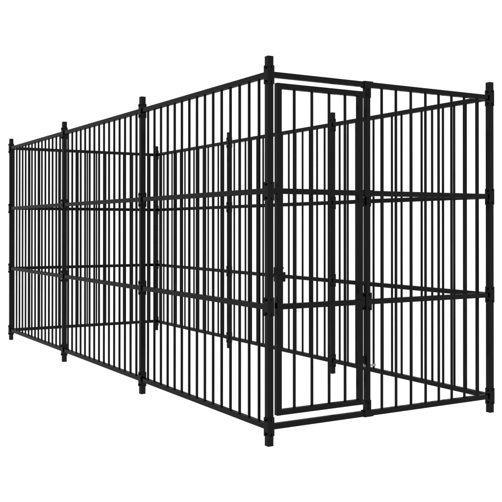 Vidaxl Dog Kennel pour l'extérieur de 450x150x185 cm