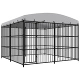 Vidaxl hundkennel för utanför med tak 300x300x210 cm