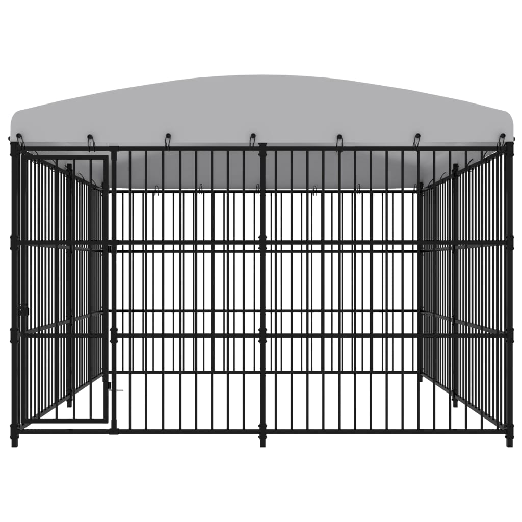 Vidaxl hundkennel för utanför med tak 300x300x210 cm