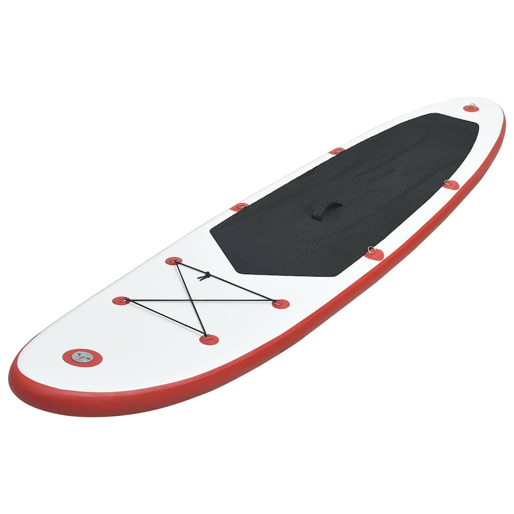 Vidaxl Stand Up Paddleboard Zestaw nadmuchiwany czerwony i biały