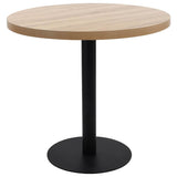 Vidaxl bistrotafel 80 cm mdf lichtbruin