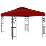 Vidaxl arbor 3x3 m wine red