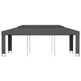 Vidaxl arbor with double roof 3x6 m anthracite