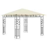 Vidaxl arbor with mosquito net 180 g m² 3x3x2.73 m cream