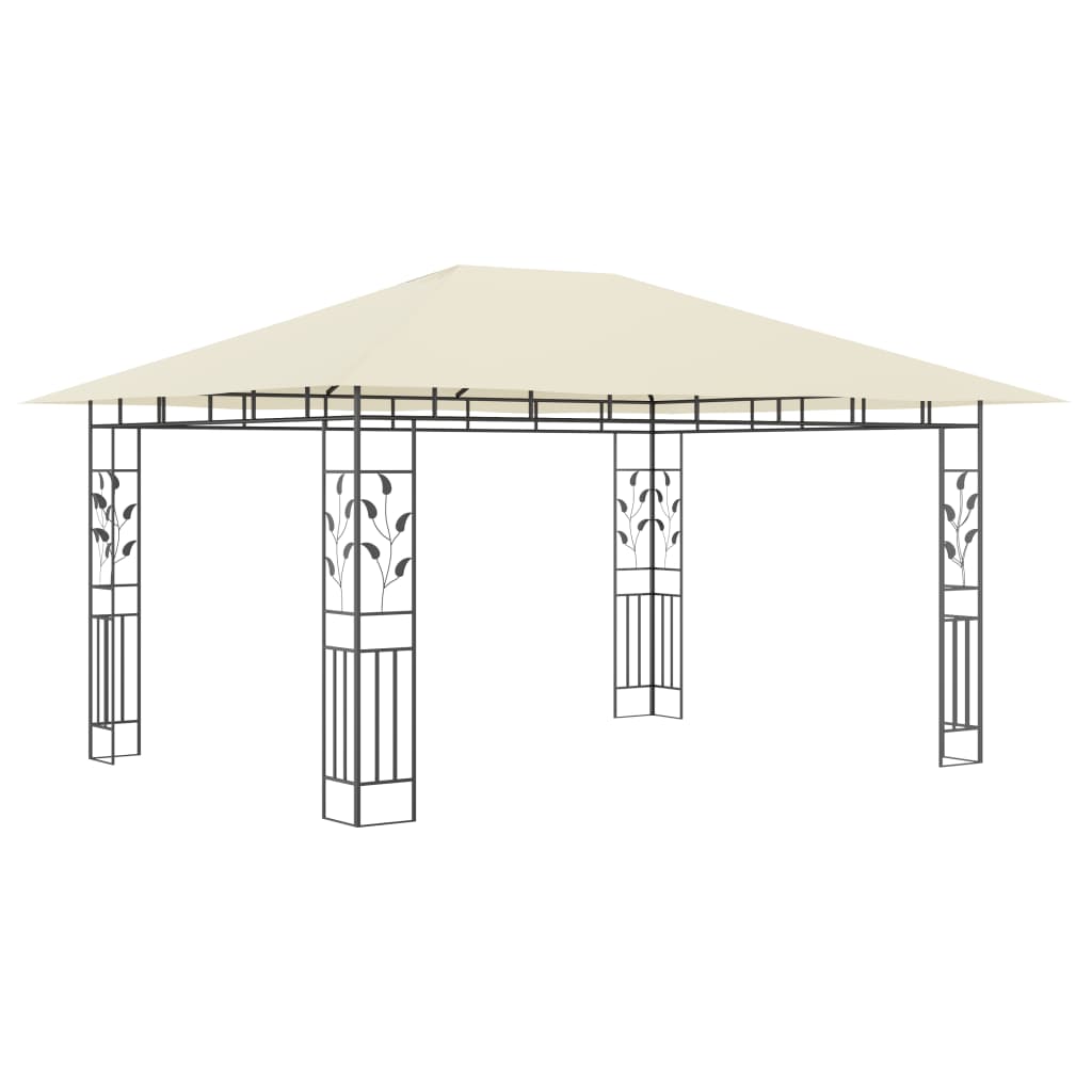 Vidaxl Arbor s komárem čistý 180 g m² 4x3x2,73 m krém