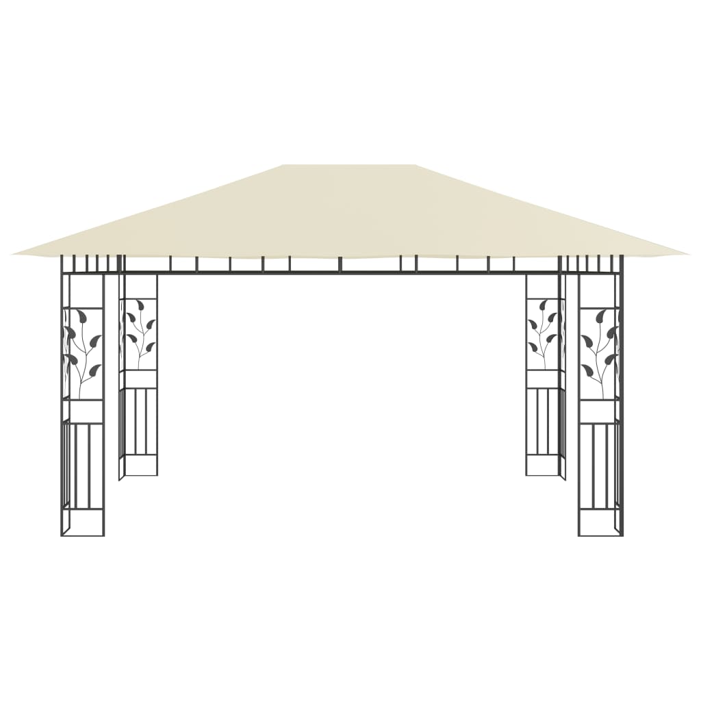 Vidaxl Arbor con Mosquito Net 180 G M² 4x3x2,73 m Crema