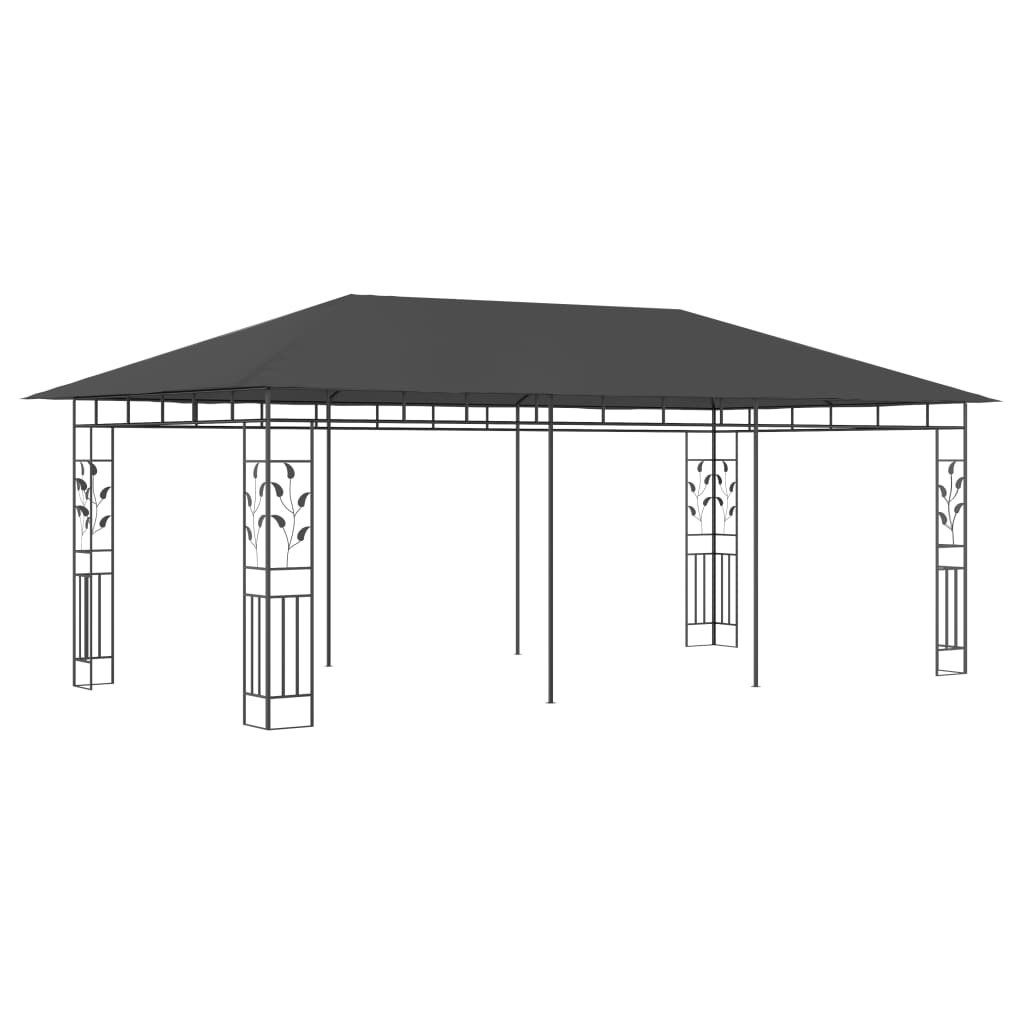 Vidaxl Arbor s komarjem neto 6x3x2,73 m antracit