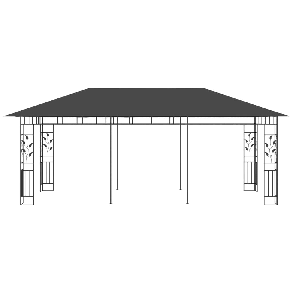 Vidaxl -Arbor mit Mückennetz 6x3x2,73 m Anthrazit