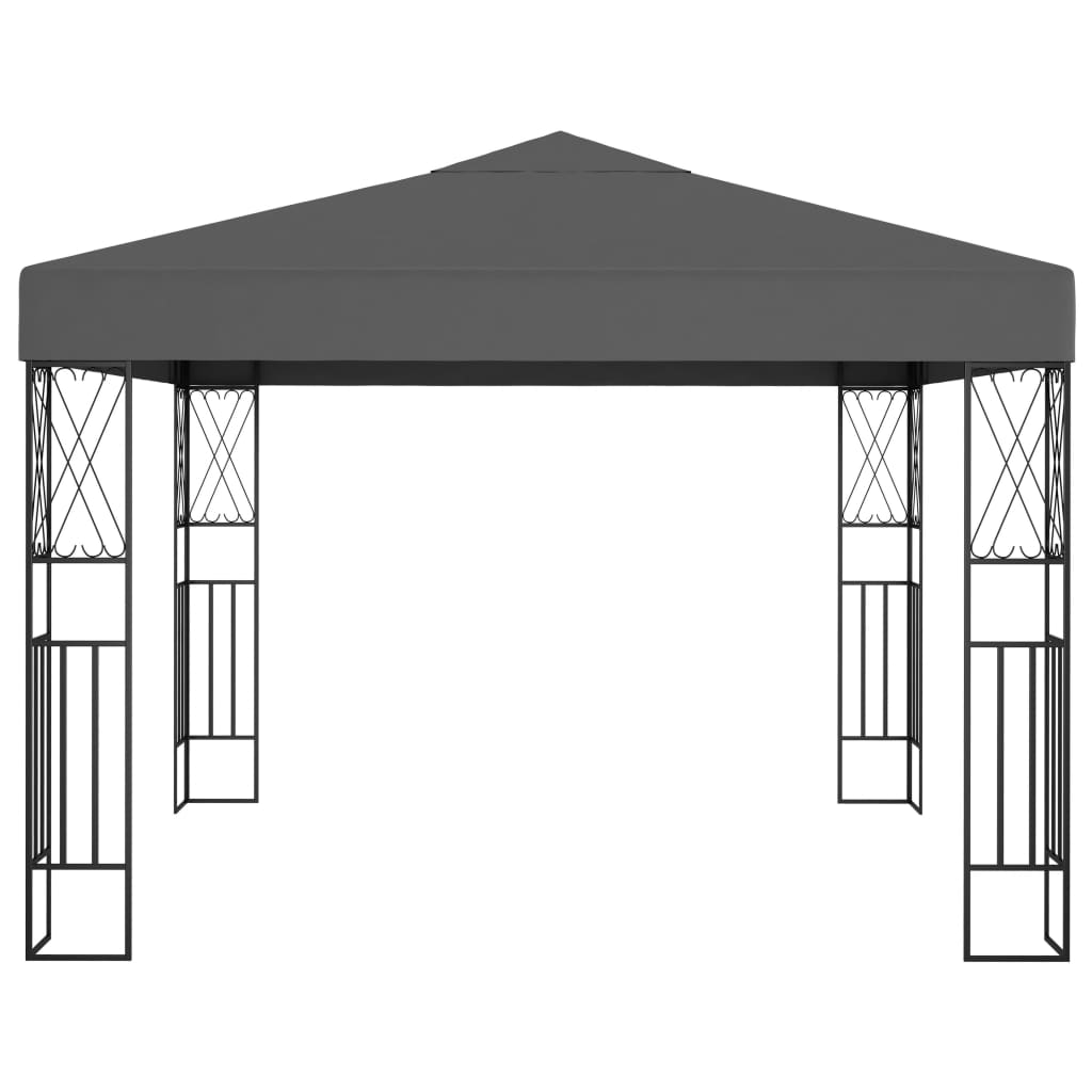 Vidaxl arbor 3x3 m anthracite de poussière